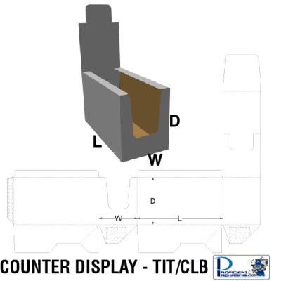 COUNTER DISPLAY : Locking Base